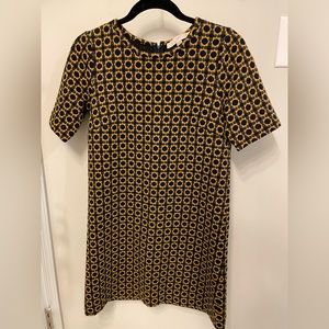 Loft geo pattern shift dress